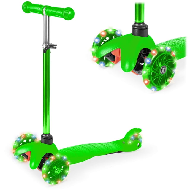 Kick Scooter Best Choice Products para niños con ruedas iluminadas