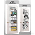 thumbnail image 2 of SWAEAZR 1 Pack Over The Door Storage Organizer, 5-Tier Over the Door Storage Organizer with 10 Side Mesh Pockets, 44 lbs Weight Capacity Door Hanging Organizers for Bedroom,Pantry,Dorm, 2 of 8