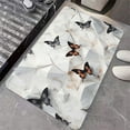 thumbnail image 4 of Diatomaceous Earth Bath Mat,Sir White Marble, Butterfly, Golden Non-Slip Volume Super Absorbent Fast Drying for Bathroom Kitchen Door mat,Eco-Friendly Easy to Clean 16×24Inch (40 * 60cm), 4 of 6