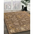 thumbnail image 3 of Ahgly Company Machine Washable Indoor Rectangle Abstract Sienna Brown Area Rugs, 7' x 9', 3 of 7