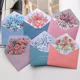 thumbnail image 2 of Juego de 6 sobres de papel para cartas, con diseño de flores, papelería kawaii, sobres para tarjetas de felicitación de boda, sobres para invitaciones, suministros para fiestas, 2 of 5