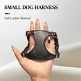 thumbnail image 3 of YMTQ  Puppy Dog Harness and Leash Set Soft PU Leather Dogs Cat Vest Harness With Lead Leash For Small Medium Dogs Cats Chihuahua, 3 of 6