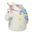 thumbnail image 4 of Sacred Purity White Unicorn With Rainbow Mane Horn Ceramic Cookie Jar Figurine, 4 of 9