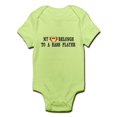 thumbnail image 1 of CafePress - My Heart Belongs To A Bass Player Body Suit - Baby Light Bodysuit, 1 of 1