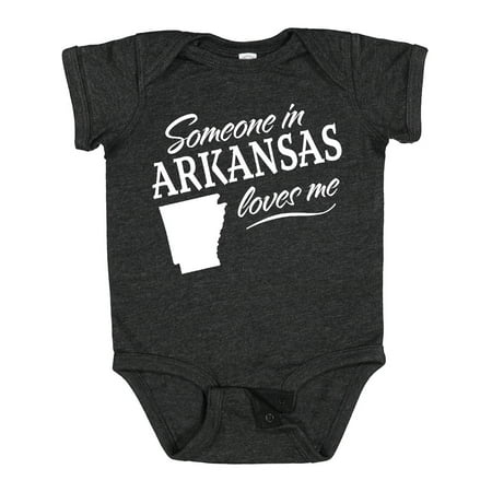 

Inktastic Someone in Arkansas Loves Me Gift Baby Boy or Baby Girl Bodysuit
