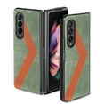 thumbnail image 2 of Techcircle Case for Samsung Galaxy Z Fold 4 7.6" inch 2022, PU Leather Backplane Secure Warp Wireless Charging Anti-fall Shockproof Anti-fingerprint Luxury Elegant Folding Case, Green, 2 of 7