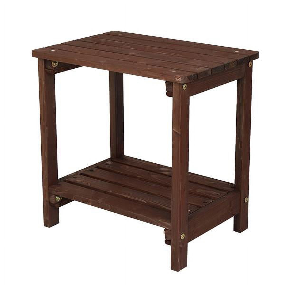 Rectangular Wood Side Table, Sturdy, Versatile for Bedroom, Living Room & Office , Light Brown