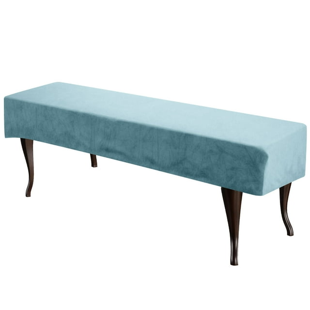 Uxcell Housse de Coussin de Banc Ottoman Housse de Banc de Salle à Manger, Bleu Mer