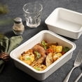 thumbnail image 3 of Rectangular Plate Baking Plate Baked Rice Plate Light Fruit Salad Bowl Premium Feeling Ceramic Afternoon Tea Tableware, 3 of 6