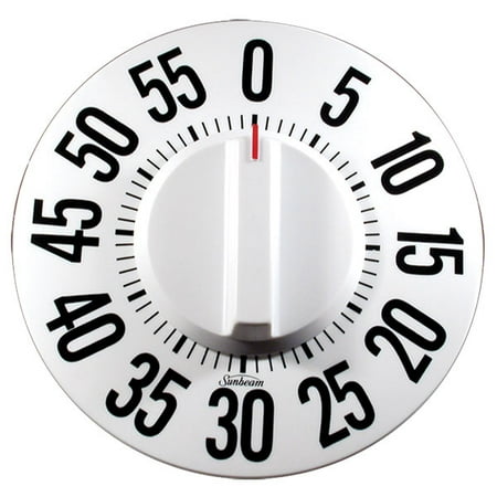 

Tactile Low Vision Timer-White Dial Black Numbers