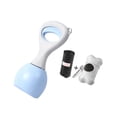 thumbnail image 3 of Dog Scooper Durable Easy to Use Pet Waste Grabber Dog Poop Pick up Tool Blue 28cm, 3 of 9