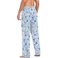 thumbnail image 6 of GZHJMY Watercolor Flower Men's Pajama Pants, Soft and Comfortable Lounge Sleep Bottoms with Pockets, Men's Sleepwear with Custom Print, XX-Large, 6 of 7