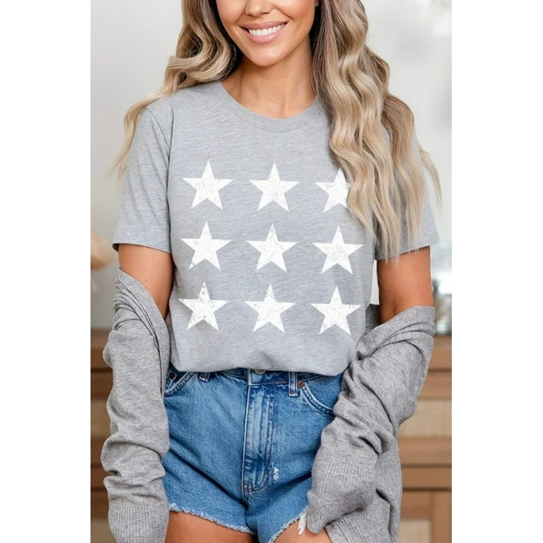 Stars Graphic T Shirts - Walmart.com