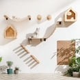 thumbnail image 5 of Cat Wall Furniture 11.8 Inch Cats Steps For Drywall Kitten Stairs For Wall Mounted With Jute Scratching Kittens Shelf 2 Of Pack, 5 of 9
