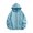 Light Blue, variant on Dursoulink Kids Zip Up Hoodie for Girls, Long Sleeve Casual Sweatshirt with Front Full Zip Closure, Two Pockets, Polyester Fabric, Solid Color, Fall Winter Outerwear