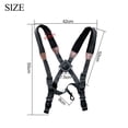 thumbnail image 4 of Saxophone Strap,Universal Double Shoulder Leather Strap for Sax, Adjustable Padded Harness Strap for Baritone Tenor Alto, 4 of 5