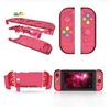 3PCS Replacement Housing Case For Nintend Switch NS Controller Joy-Con shell Game Console Switch Case D-PAD Version-Set(Water Red)
