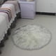 thumbnail image 2 of Alfombra De Imitación De Piel De Oveja 80 Cm X 80 Cm Alfombra De De De Alfombras Antideslizantes De Yoga Para Sala De Blanco y gris, 2 of 6