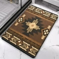 thumbnail image 3 of Luxurious and Soft Boho Bathroom Rugs: Aztec Bath Mat, Non-Slip, Ultra-Comfort, Ideal for Bathroom, Kitchen, Entryway, Farmhouse-Style, Western Geometric Design, 20x32 Inch, 3 of 5