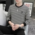 thumbnail image 2 of Men's Stripe Versatile Print B Long Sleeve Sweatshirt, 2 of 3