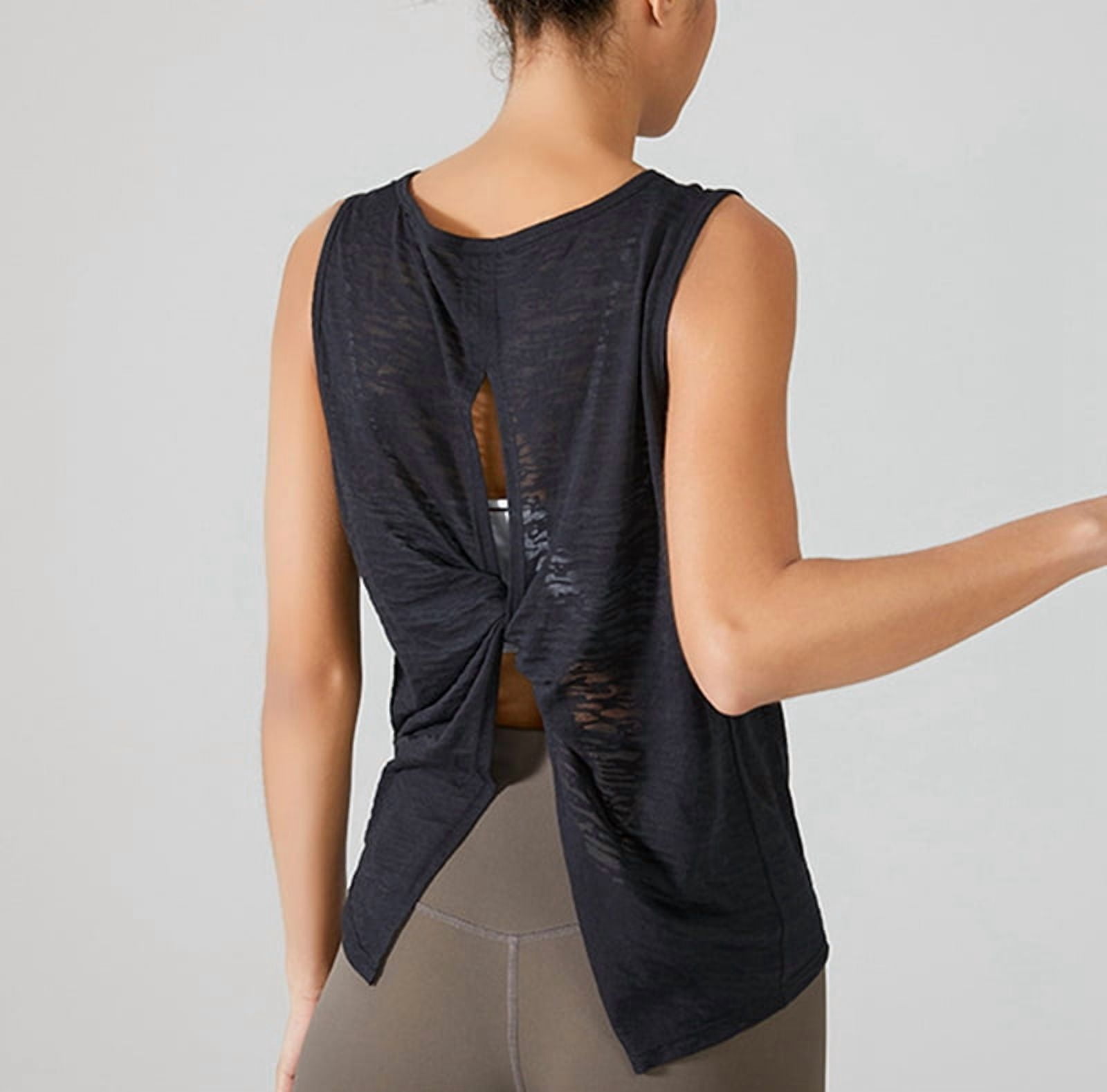 Sleeveless Quick-Drying Vest for Women, Sports Cover-Up, Running,Loose Large Size Yoga Clothes
