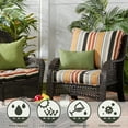 thumbnail image 5 of Greendale Home Fashions 19'' x 12'' Reversible Outdoor Throw Pillow, Set of 2, Hunter Green, 5 of 7