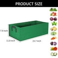 thumbnail image 2 of Tripumer 4 Pcs Plant Grow Bag  Square Raised Garden Planting Beds Pots 5 Gallon Large Heavy Duty Fabric Grow Pot Breathe Cloth Planting Container Outdoor Green, 2 of 7