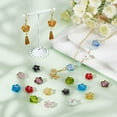 thumbnail image 2 of 20pcs Flower Glass Beads 10 Colors Lampwork Spacer Beads Handmade Loose Beads Crystal Beads, 2 of 6