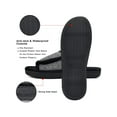 thumbnail image 5 of DL Adjustable Mens Slippers Memory Foam Open Toe House Slippers, 5 of 7