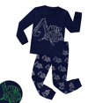 thumbnail image 1 of Nueva moda, pijamas que brillan en la oscuridad para bebés, niñas, niños, conjuntos de Pijama de copos de nieve, pijamas de Navidad, ropa de casa para niños, trajes, 1 of 4