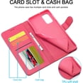 thumbnail image 4 of Case for Galaxy A32 5G [Not fit A32 4G], PU Leather Wallet Folio Flip Magnetic Buckle Slim Back Cover Built-in Card Holder Slot and Stand for Samsung Galaxy A32 5G (Rosered), 4 of 14