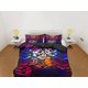 thumbnail image 2 of Colorful Skulls Negro Funda Nórdica Juego Colcha, Dormitorio Ropa de cama con funda de almohada, 2 of 4