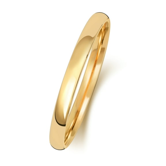 Light 18k Gold 2mm Slight Court Comfort Men/Women Wedding Band/Ring