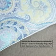 thumbnail image 2 of PERFEMET 100% Cotton Light-Teal Pillowcases 1000 Thread Count Blue Paisley Pillow Cases Set of 2 Pillow Cover (Queen, Light-Teal Paisley), 2 of 5