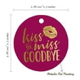thumbnail image 6 of Inkdotpot Kiss The Miss Goodbye Bridal Shower Bottle Tag Real Gold Foil Favor Hang Tags Pack Of 50, 6 of 6