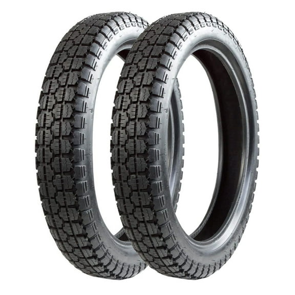 SET OF TWO Motorcycle Tires 2.50-16 - Dual Sport On/Off Road (Model P43)