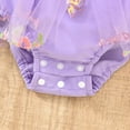 thumbnail image 4 of GEYEHUG Romper Dress For Baby Girl Short Sleeve Tutu Dress Baby Girls Lace Jumpsuits with Headband, 4 of 8
