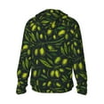 thumbnail image 3 of Balery Green Branch Olive Men's Women's UPF 50+ Sun Protection Lightweight Hoodie Performance Long Sleeve Shirt for Fishing Running-XX-Large, 3 of 9