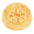 thumbnail image 4 of Cuencos de alimentación lenta para perros, de grado alimenticio, previenen la asfixia y ayudan a la digestión. Cuenco rompecabezas de alimentación lenta para perros y gatos, amarillo., 4 of 14