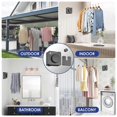 thumbnail image 2 of Retractable Clothesline ,14Ft Heavy Duty Clothes Drying Laundry Line, Wall Mounted Clothesline Gray, 2 of 5