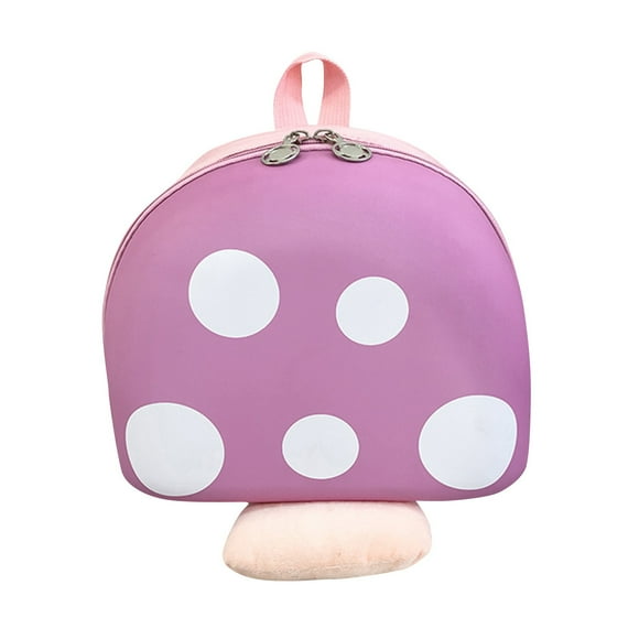 TIMIFIS Toddler Backpack Cartoon Mushrooms Elementary School Backpack Large Capacity Polyester School Bag Christmas Gifts