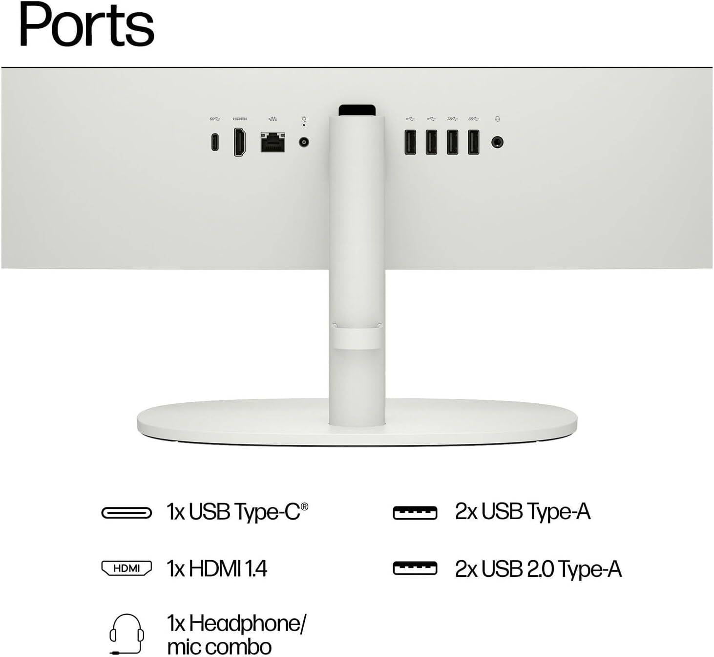 HP 22" All-in-One Desktop Computer Intel Quad-Core Processor FHD Display 16GB DDR5 RAM, 640GB Storage WiFi 6 Bluetooth Business AIO Windows 11 Pro