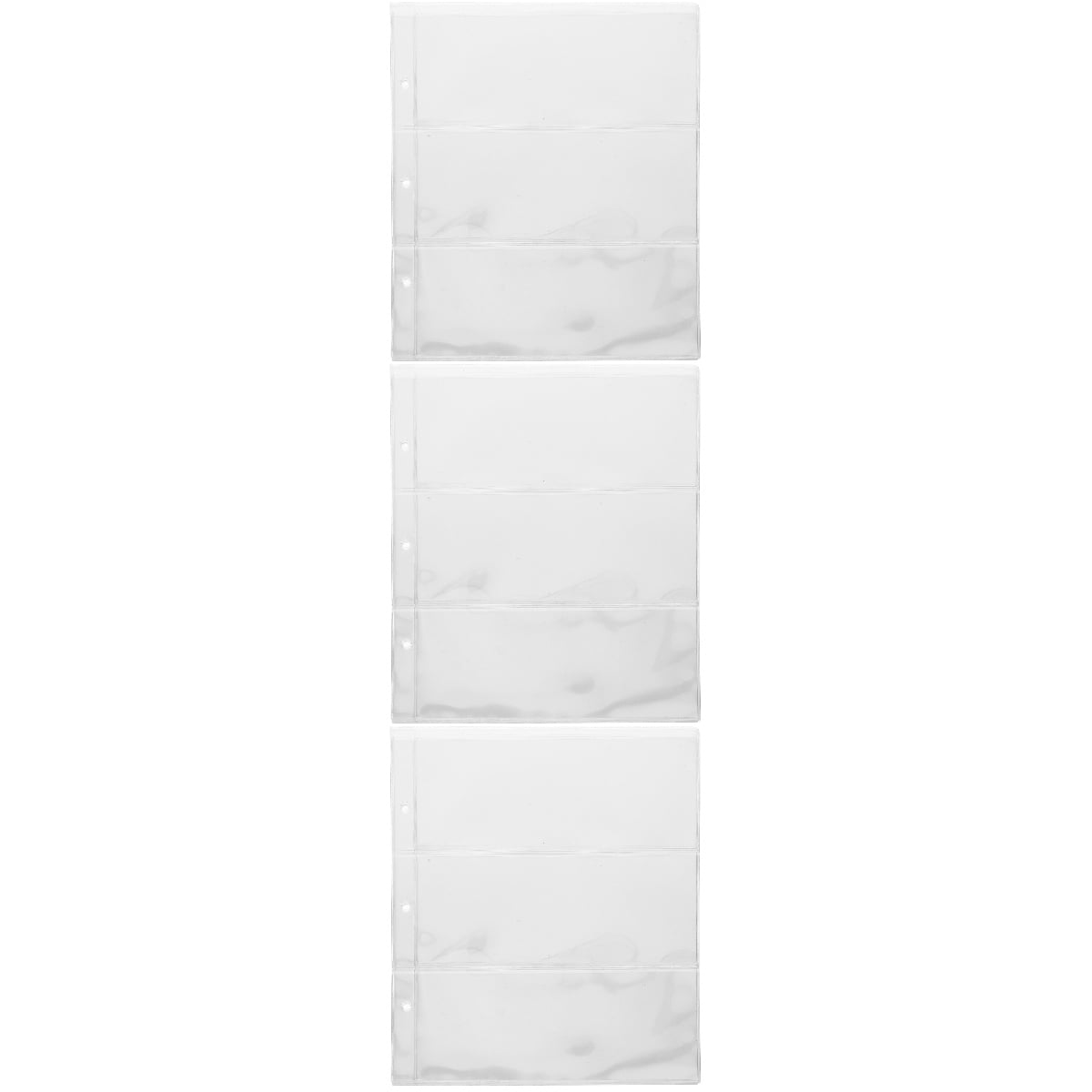 Masteelf 3pcs 1 Bag of Transparent Bill Money Bags Banknotes Holders Commemorative Banknote Sleeve Bags