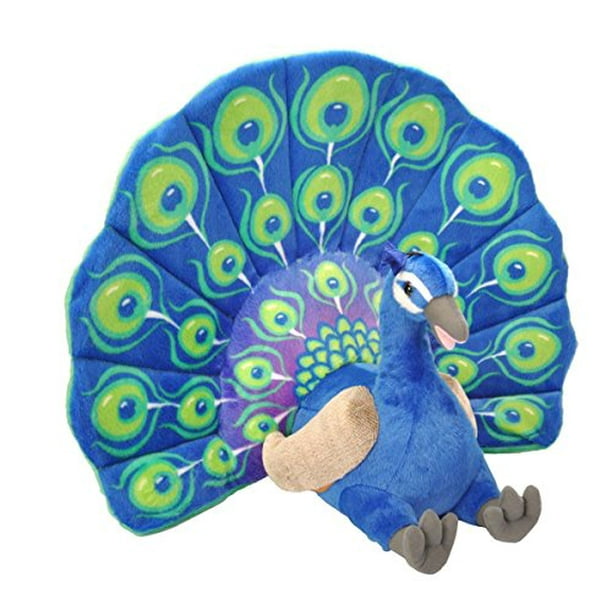 large stuffed peacock