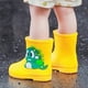 thumbnail image 3 of Botas de lluvia de barril bajo con dibujos animados para niños, botas de lluvia de dinosaurio para bebés, ropa exterior impermeable, lindos cubrebotas de barril corto para niños y niñas, 3 of 6