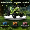 thumbnail image 4 of SUSIELADY 12V Dinosaur Ride-On ATV for Kids, Electric 4 Wheeler Quad Car with Microphone Interface, Bluetooth, Music, LED Lights, Safe Outdoor Toy Vehicle for Boys Girls Ages 1-6, Green, 4 of 8