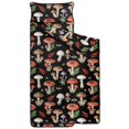 thumbnail image 2 of Mushroom and Lobster Black Pattern Teens Toddler Nap Mat with Pillow, Sleeping Mat Bag for Preschool Daycare 59"x22", 2 of 6