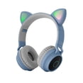 thumbnail image 1 of Bluetooth 5.0 Auriculares inalámbricos con orejas de conejo y gato LED con micrófono para niños y niñas, 1 of 2