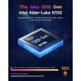 thumbnail image 2 of 15.6" IPS FHD Laptop 4GB RAM 128GB SSD Intel Pentium Quad Core N100 (Beat i3-1115G4, Up to 3.4GHz) with Backlit Keyboard Fingerprint Type-C WiFi 6 BT5.2 Red, 2 of 7