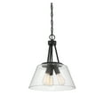 thumbnail image 5 of Matte Black Three Light Pendant from the Calhoun Collection, 5 of 6